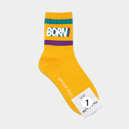 【現貨】🇰🇷 韓國製 一盒7對 韓國潮流舒適Message中筒襪
