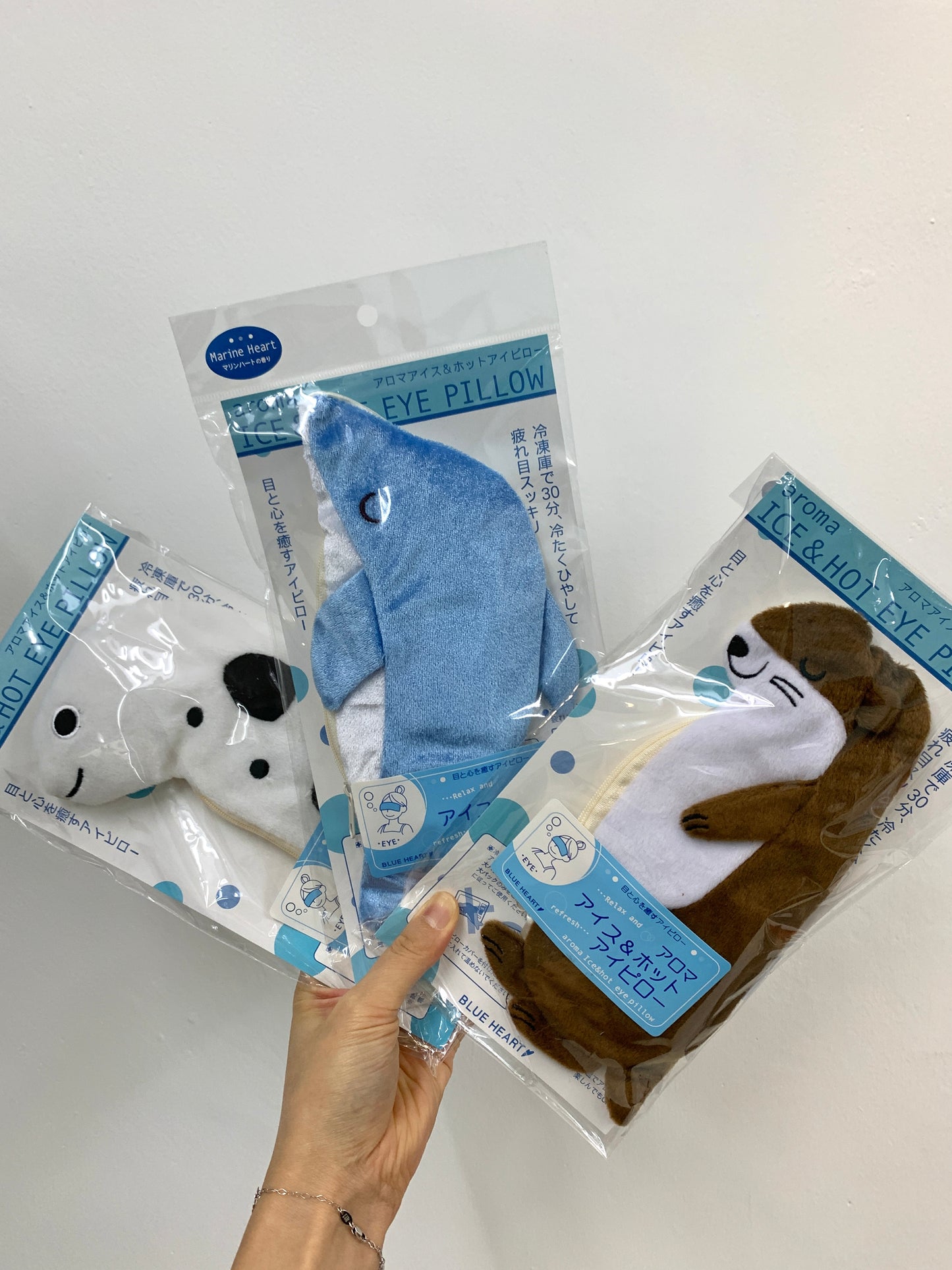 【現貨】海洋動物系列 冷熱敷兩用眼枕【🇯🇵 日本製造】