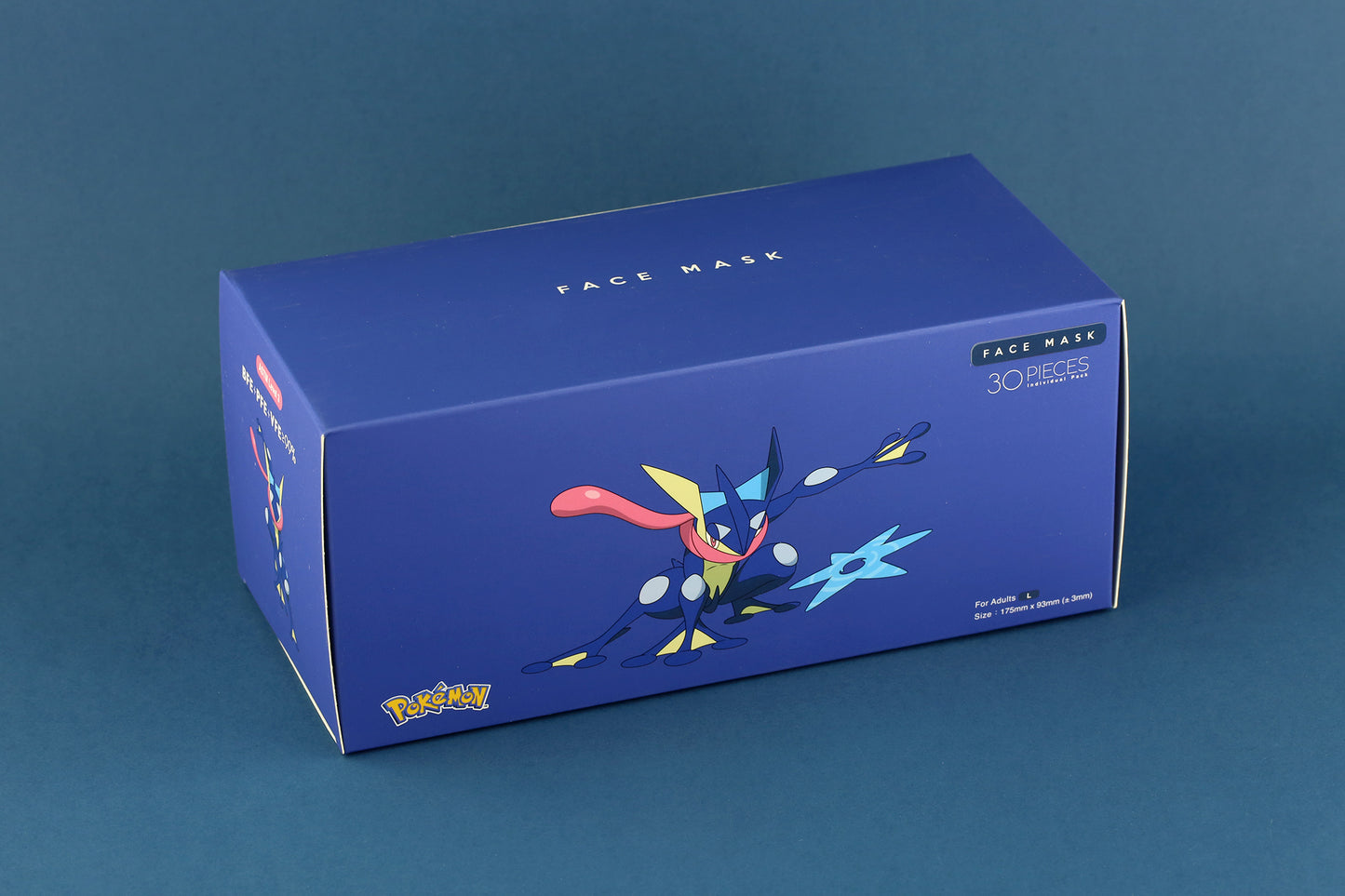 【現貨】Greninja Color Pokemon Official Limited Edition EN14683 TypeIIR VFE99 Medox 30pcs/box【Made in Hong Kong】