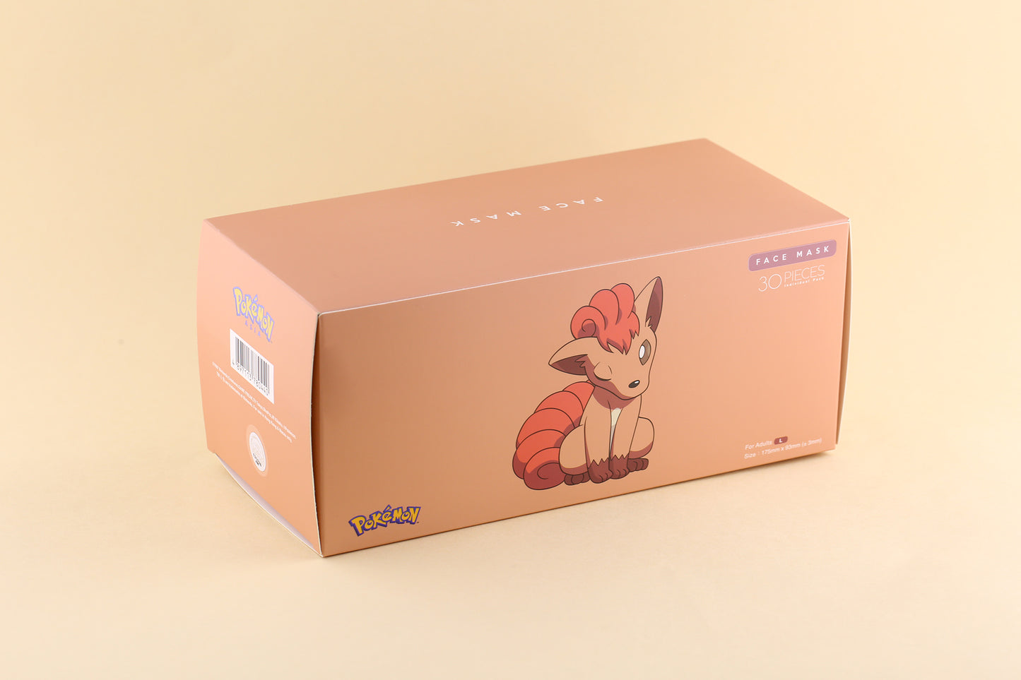 【現貨】Vulpix Pokemon Official Limited Edition EN14683 TypeIIR VFE99 Medox 30pcs/box【Made in Hong Kong】